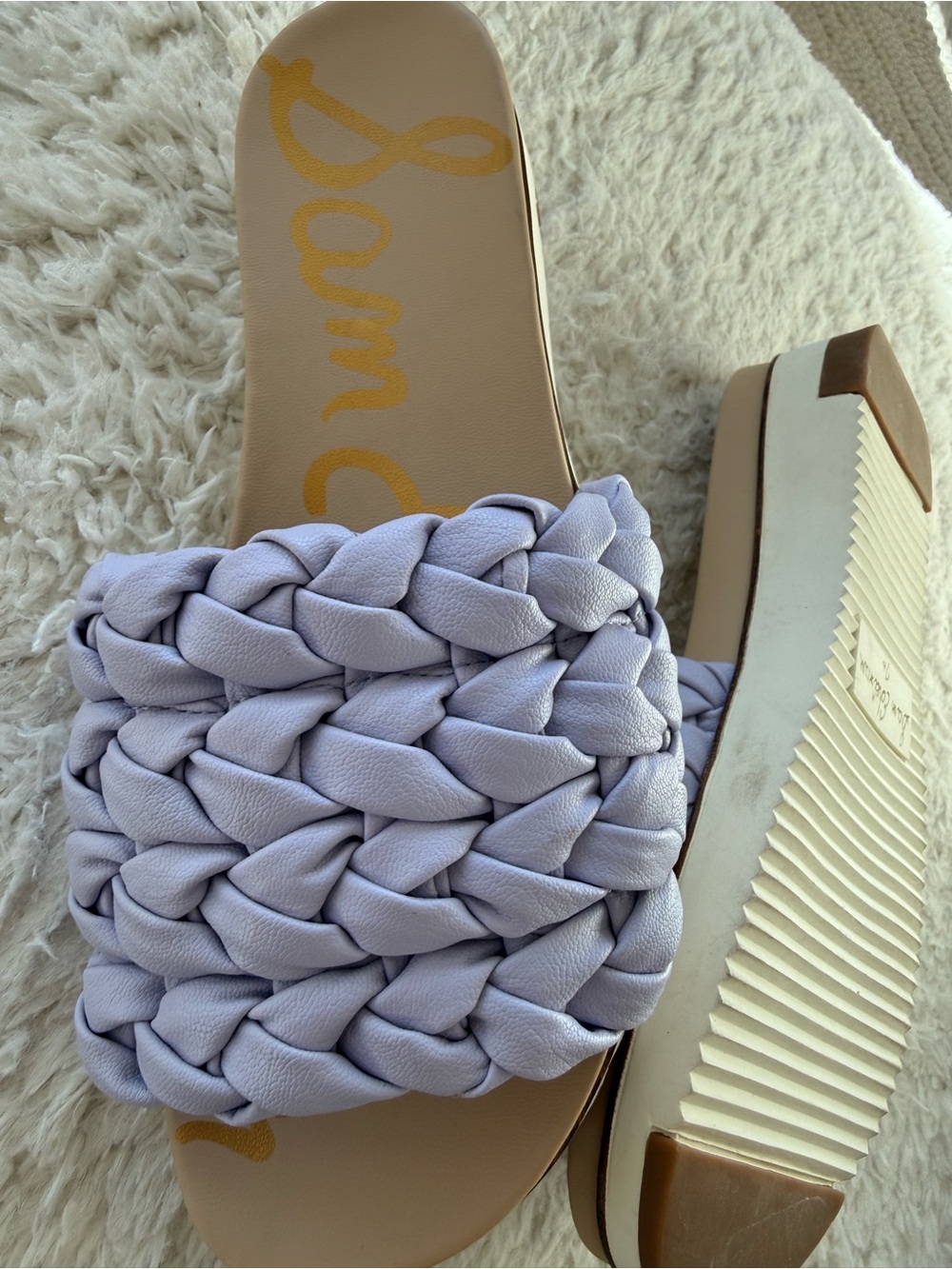 Sam Edelman Ainslie Sandal Lilac Braided - Size 7.5 - Picture 3 of 6